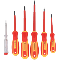 Set de 6 tournevis électricien 1000V