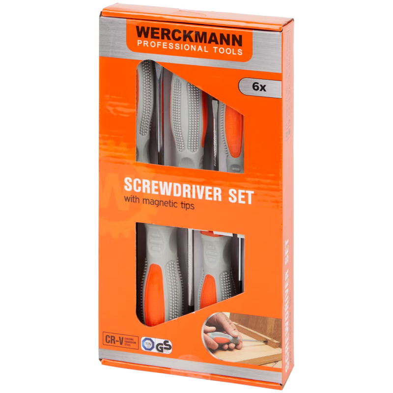 Set de 6 tournevis werckmann professional tools fiberfrance