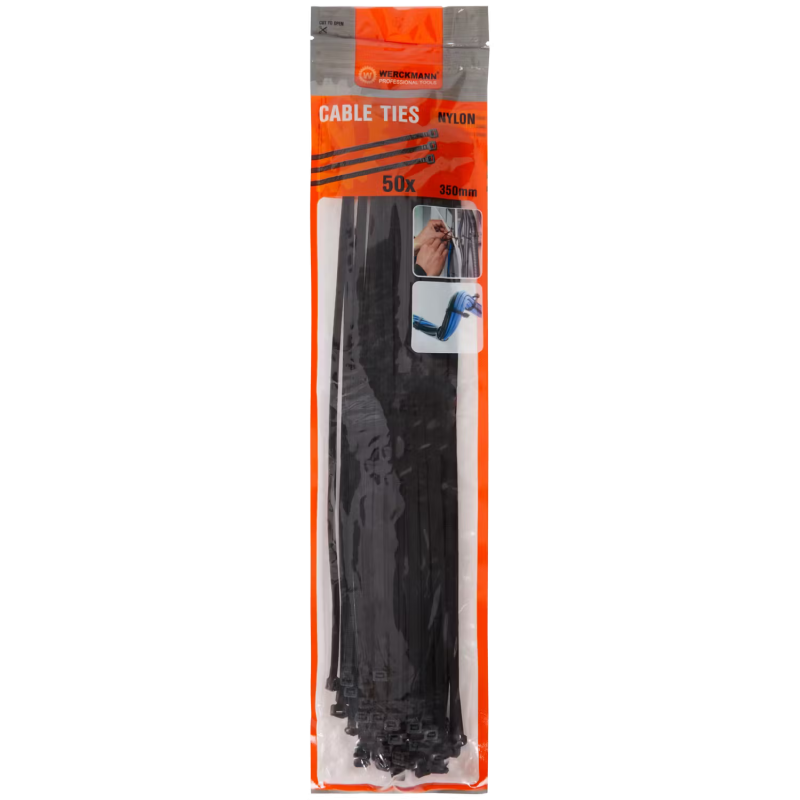 Rilsan 4,5x350mm noir Lot de 50