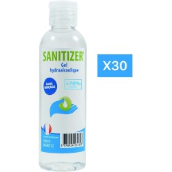 Solution hydroalcoolique 100ml - lot de 30