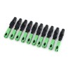 SC/APC fiber optic quick connector (green) - set of 10